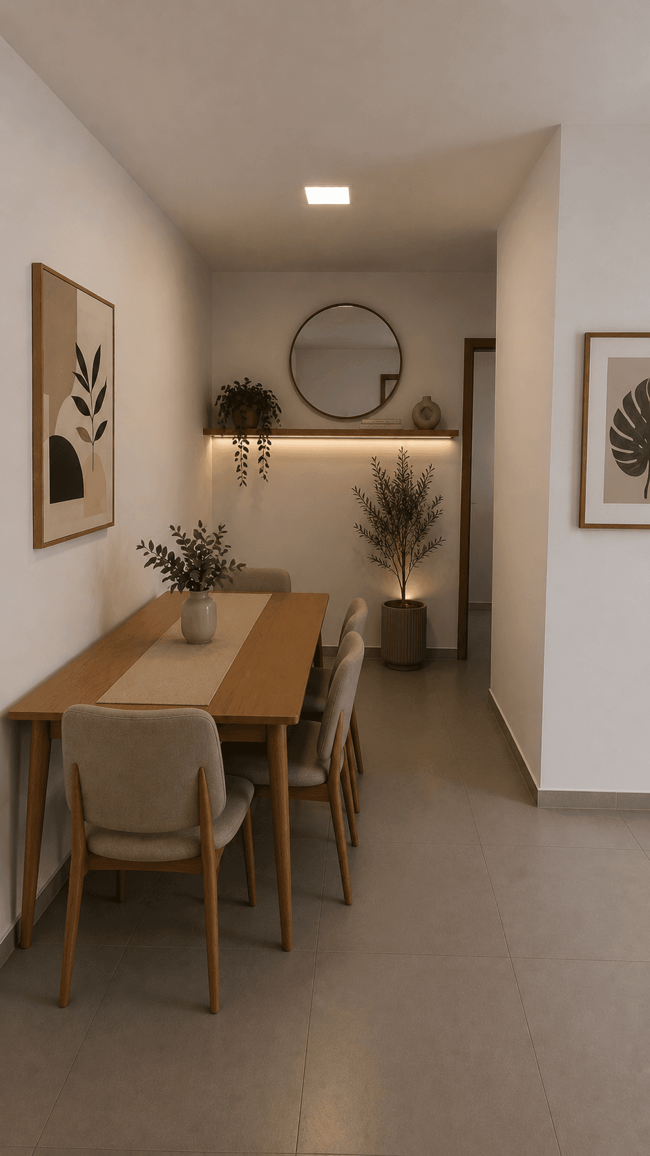 Sala de jantar decorada