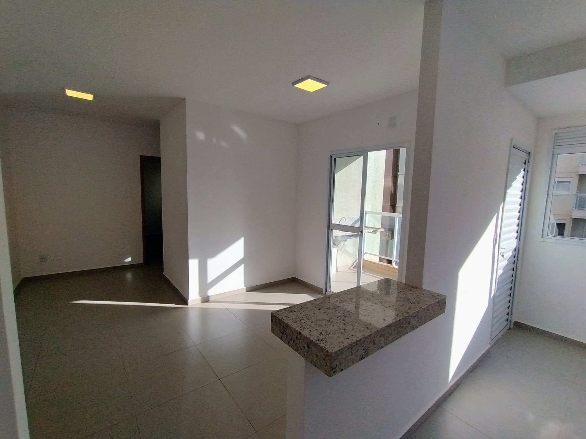 Vista da sala integrada